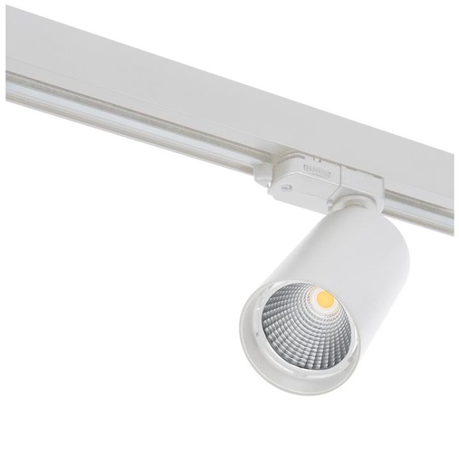 [/TLC120WW32Z1] Tracklight 3P LED TECO NAULA 18W Ø 87 32° 3000K Dim Blanc
