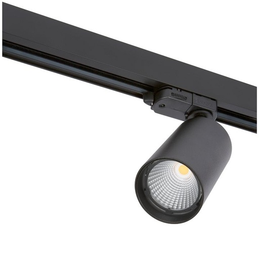 [/TLC130WB32Z1] Tracklight 3P LED TECO NAULA 24W Ø 87 32° 3000K Dim Noir