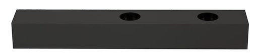 [/TLC220XB0DSS] Rechthoek. Basis 335x50x40 voor TECO LED NAULA Zw. 2x10W Dim