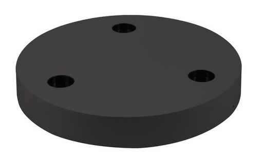 [/TLC330XB0DSR] Round Base 260x37 for LED Teco NAULA Black 3x10W Dim