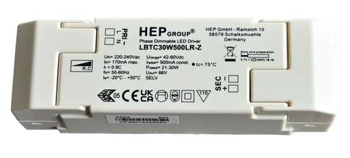 [/TLC410PHD3] Driver 30W Phase Dim 500mA for TECO NAULA