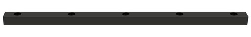 [/TLC550XBEDSL] Base Rect. 1650x50x40 for LED Teco NAULA Black 5x10W Sym Dim