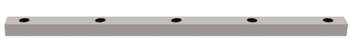 [/TLC550XWEDSL] Rect Base 1650x50x40 for LED Teco NAULA White 5x10W Sym Dim