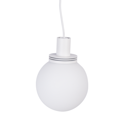 [/TLC710WW25S2] Suspension LED TECO NAULA Blanc Boule Ø100 2700K 9W Dim