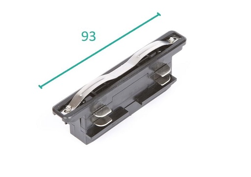 [/TLZ000BSTRMN] Straight Connector mini Black for Track 3P Teco