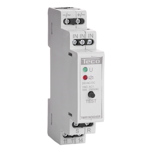 [/TMIR1NO024SR] Afstandschakelaar Teco 1no 16A 24V met SET en RESET