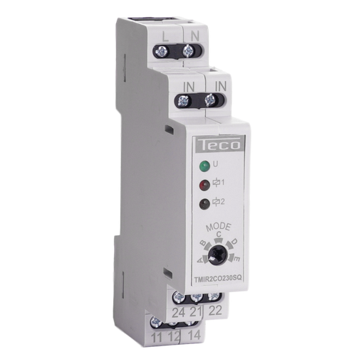 [/TMIR2CO230SQ] Télérupteur modulaire Teco 230Vac 2inv 16A à 5 séquences