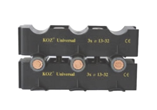 [/UNI31332] Profil de fixation pour 3 câbles 13-32mm (horizontal)