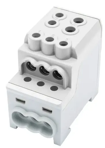 [/080030-0-4] Borne de distr. UVB200 1p 1x70, 1x35, 6x16mm² Cu L grise