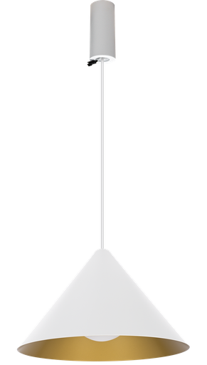 [/ACAP10DP00BG] (AS)Pendel cap NAULA 2700K + base  Phase dim Blanc Doré