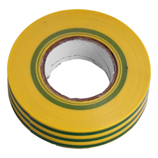 [/NI16T] Ruban isolant Autoextinguible Teco 19mm x 0.15mm x 25m VERT-JAUNE