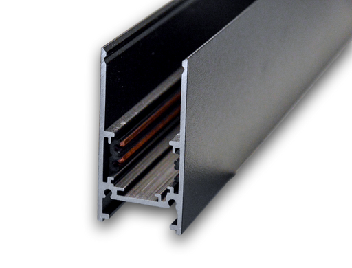 [/ATRACK48543000B] Rail apparent 48v  L3000mm Noir H 54