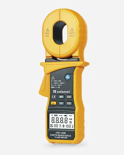 [/SOFCRT-1200] Clamp earth resistance tester optical & acoustic