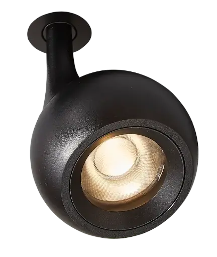 [/TLC750WB34S0] TECO LED Spot NAULA 9W 2700K Ra90 Dim Zwart 34° 75x106mm