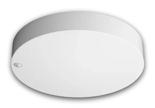 [/TSUNY2801015WCCTINFRA] Plafonnier SUNY Diam.280 10/15W CCT + PIR 3000/4000/5700K IP44 Blanc