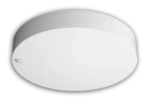 [/TSUNY3601318WCCTINFRA] Plafonnier SUNY Diam.360mm 13/18W CCT + PIR.3000/4000/5700K IP44 Blanc