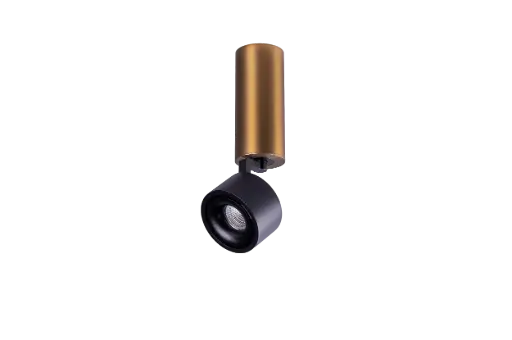 [/TLC110E6102700K] (AS)Base Ronde BRONZE 55x130 + SPOT NAULA Noir 9W Dim