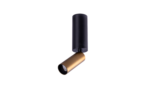 [/TLC110E4103000K] (AS)Ronde basis 55X130 + SPOT NAULA Black+Brons.9W Dim