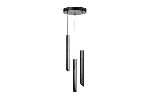 [/TLC330B4002700K] (AS)Base Ronde 260x37 + NAULA Noir 3x9W Dim