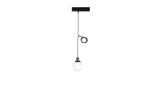 [/TRACKBOLB3000K] (AS)Suspension TRACK NAULA Boule Ø100 2700K 10W Dim. Noir