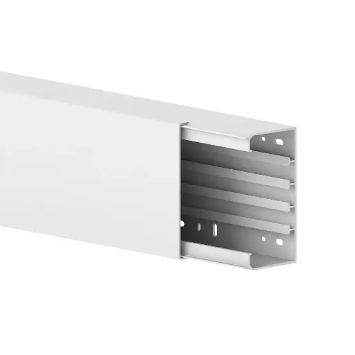 [/11492] White Installation Trunking 80x150
