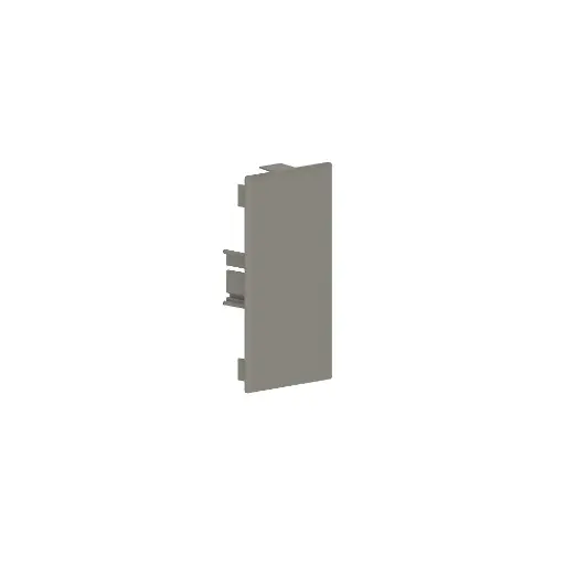 [/1736] 80x150- Embout pour goulotte murale grise (RAL 7030) 