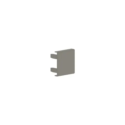 [/1823] 30x30- Embout pour goulotte murale grise (RAL 7030) 