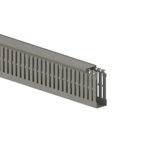 [/N1676] 80x30- Goulotte de câblage grise (RAL 7030)  