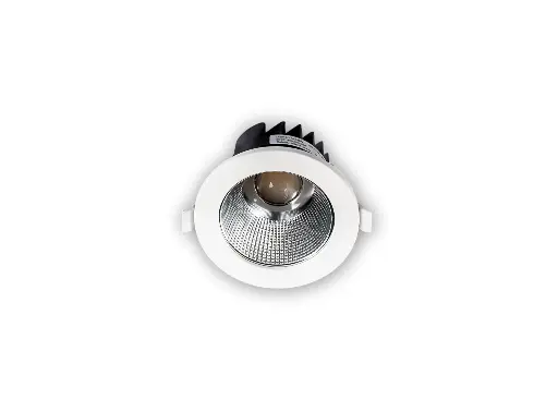 [/TKOM410CCTXWR] Downlight LED KOMET-R 4'' 10W 3K-4K IP54 Réflecteur Prysm.Alu - Sans driver