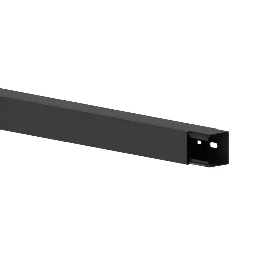 [/3673] 40x40- Goulotte murale noire (RAL 9005)