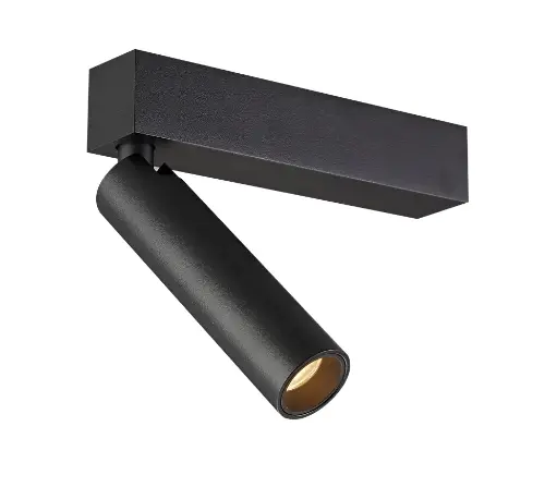 [/TIBSC127B] Spot TIBET-1 plafond orientable sur base 7W 2700K 38° (driver phase dim) noir