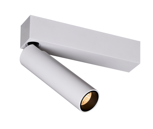 [/TIBSC127W] TIBET-1 adjustable ceiling spotlight on base 7W 2700K 38° (phase dim driver) white