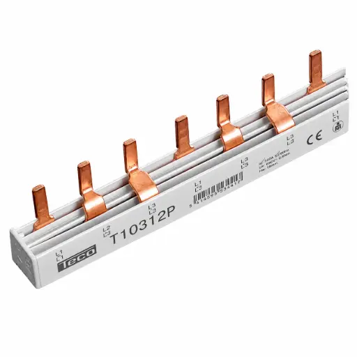 [/T10312P] Section rails pin 10mm² 12 mod 3p