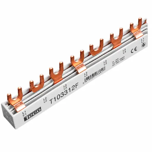 [/T103312F] Section rails fork Teco 10mm² 12mod 3p for RCD