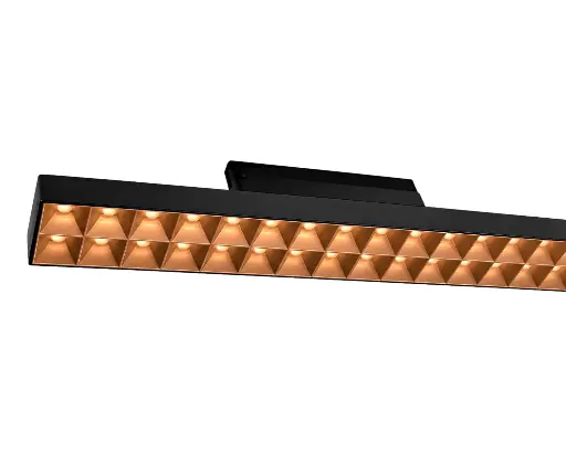[/TALVEA40WBGRBR] (AS)Tracklight LED ALVEA 3P TECO 40W 3000/3500/4000K 60° Ra 90 Noir +Gr.Bronze mat 