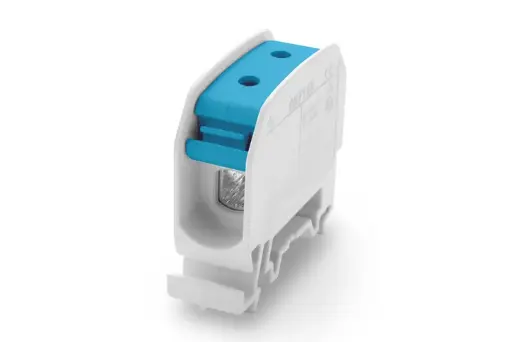 [/087210-1-3] Borne de racc. RKA 1p 35mm²  Cu+Al bleue