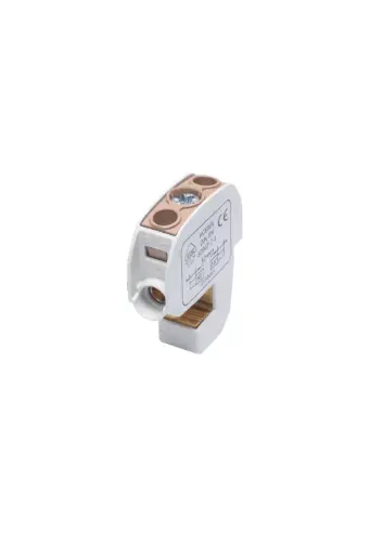 [/086105-3-4] Borne de racc. SSAK 1p 2x16mm²  Cu+Al brune