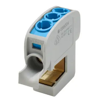 [/086004-1-4] Terminal block SSAK 1p 2x6mm² Cu+Al blue