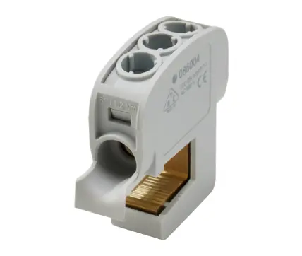 [/086004-0-4] Terminal block SSAK 1p 2x6mm² Cu+Al grey